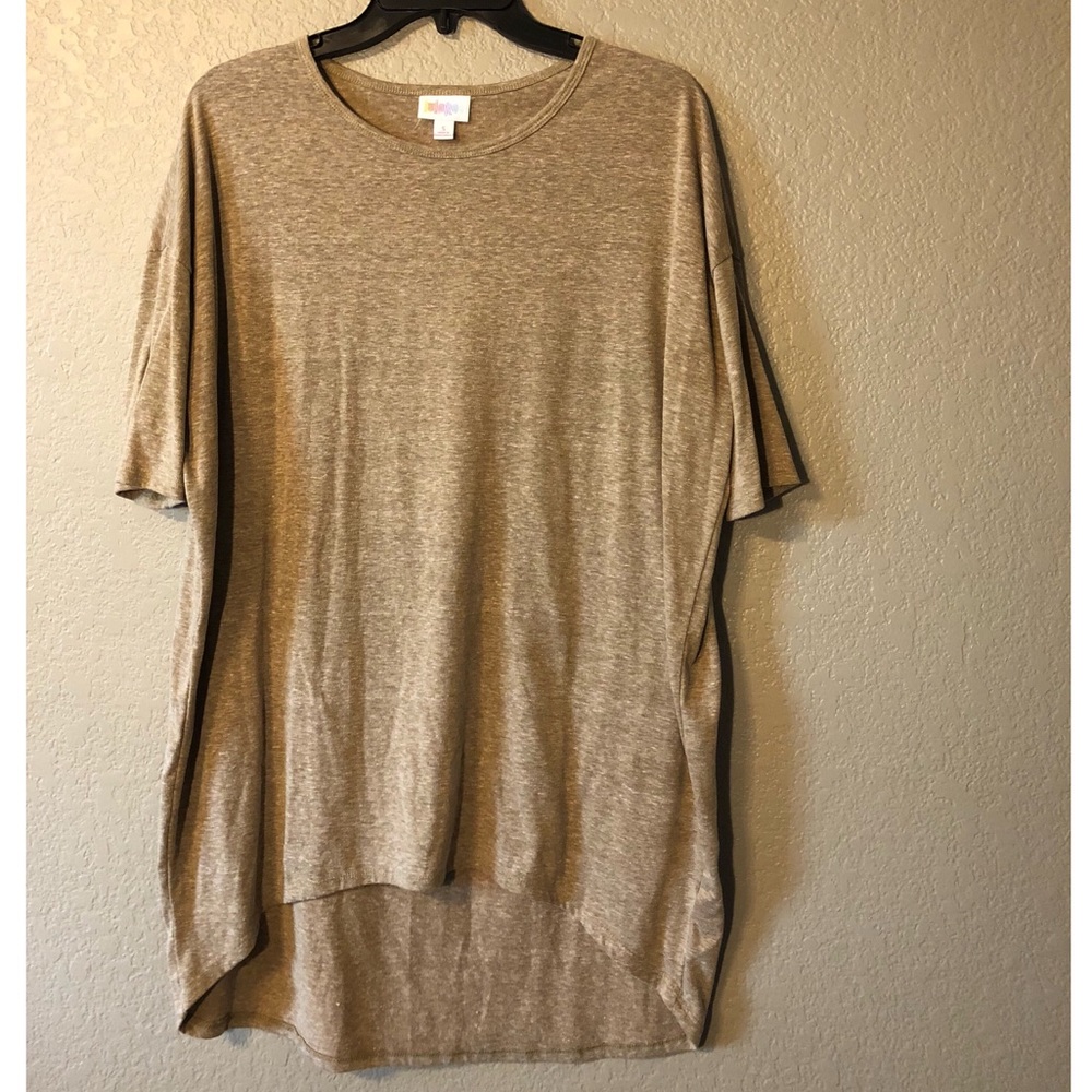 LulaRoe Irma Heather Beige Tunic